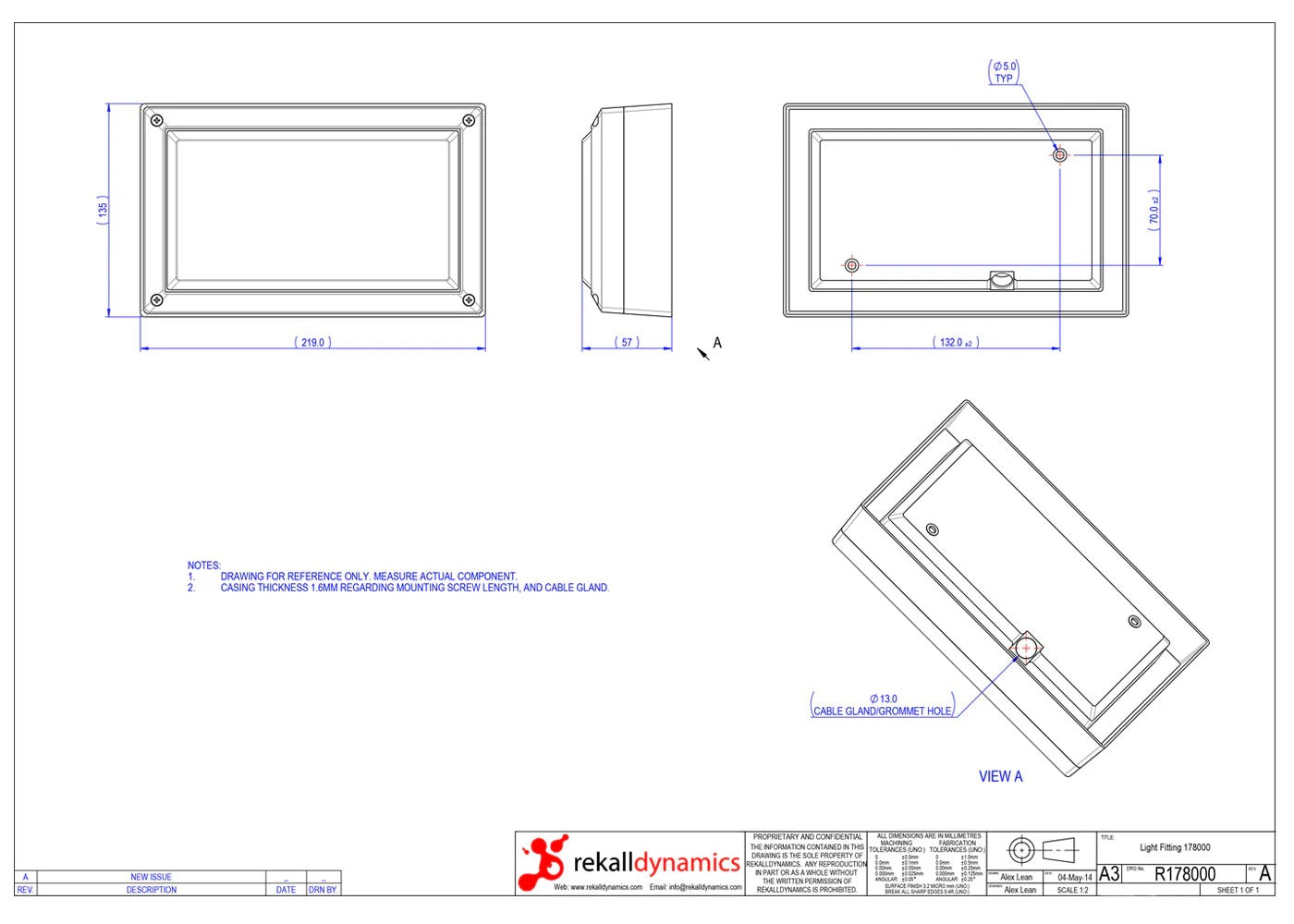 Secret In Use Sign - USAF AFMC Spec - Rekall Dynamics-